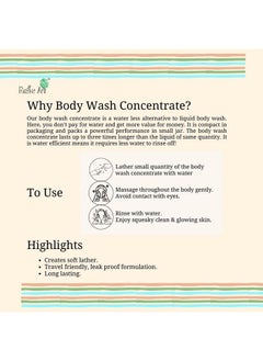 Rustic Art Rustic Art Rosemary Peppermint Body Wash Concentrate | Sulphate & Paraben free Castile Soap | Cooling, Reduces Body Acne & Gentle Exfoliation | For Women & Men | 200g  - Image 4