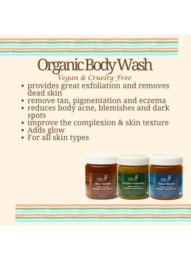 راستيك أرت غسول الجسم المُركّز برائحة إكليل الجبل والنعناع من روستيك آرت | صابون قشتالة خالٍ من الكبريتات والبارابين | مُنعش، يُقلل من حب الشباب في الجسم، ويُقشّر البشرة بلطف | للنساء والرجال | ٢٠٠ غرام - Image 3