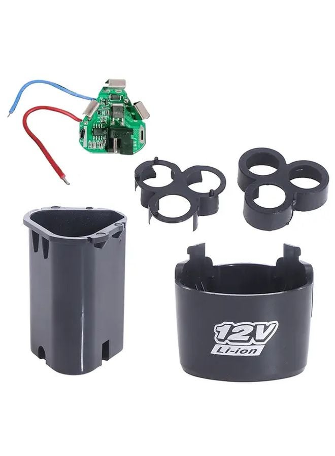1 Set 12V Li Ion Battery Protection Board 18650 Lithium Case With Bracket For Hand Drills - Image 1