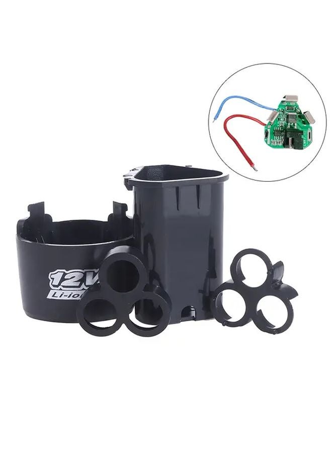 1 Set 12V Li Ion Battery Protection Board 18650 Lithium Case With Bracket For Hand Drills - Image 2