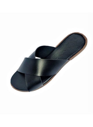 Flat Leather Slippers - Comfortable Insole - For Women - pzsku/ZA07DC5BBAD49A1851609Z/45/_/1660761087/3bd77695-4bd6-49ee-929f-e353cee661d9
