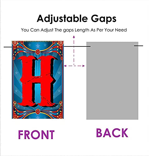 Balloonistics Circus Theme Happy Birthday Bunting Banner for Adults Kids Theme Party Supplies - Image 3