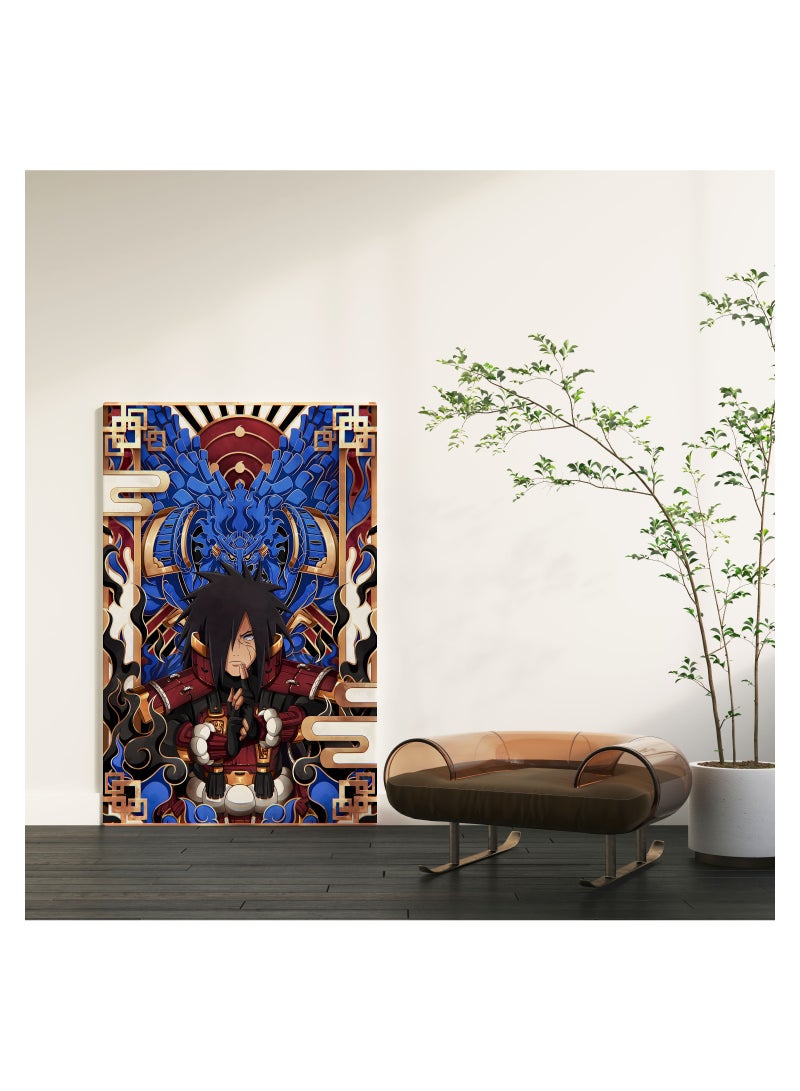 مودكلاس لوحة جدارية كانفس بإطار خشبي  ناروتو مادارا أوتشيها - Image 2
