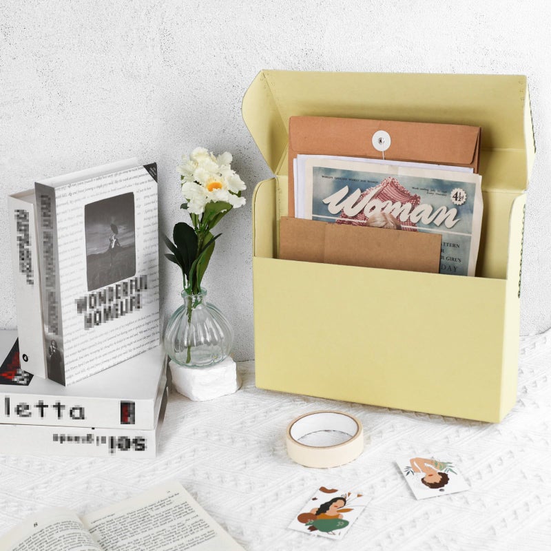 Lineco Archival Document Storage Box with Metal Edge, Acid-Free Tan Boxboard, Organize and Store Files, Prints, Photos, Legal-Sized Case 15.5" x 10.5" x 2.5" Wide - Image 5