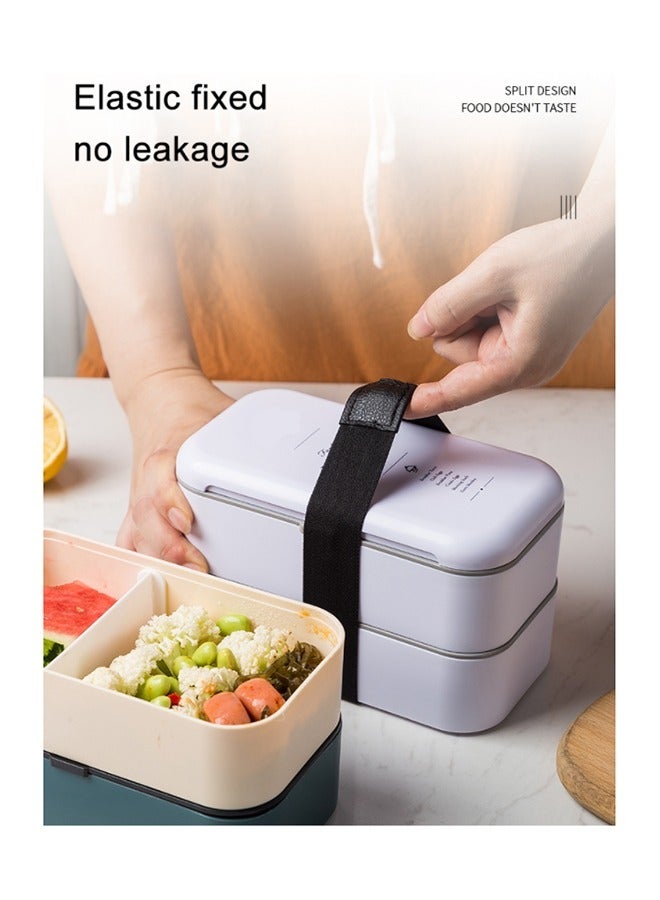 Arabest Lunch Box Food Container Children's Lunch Box Health Food Box Pre Meal Preparation Container - White  - Image 2