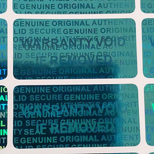 Dealimax 1000 Security Seal Hologram Tamper Evident Warranty Labels Stickers 15 mm x 30 mm- Dealimax Brand (Blue) - Image 3