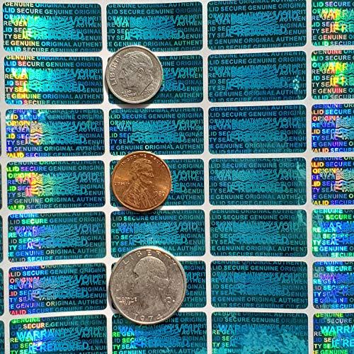 Dealimax 1000 Security Seal Hologram Tamper Evident Warranty Labels Stickers 15 mm x 30 mm- Dealimax Brand (Blue) - Image 5