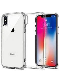 iPhone X and Xs Case Clear Cover [Anti-Yellowing] Ultra Thin Silicone Shockproof Back Cases Transparent Protective Phone Case for Apple iPhone X and Xs 5.8 inch 2018 - Crystal Clear