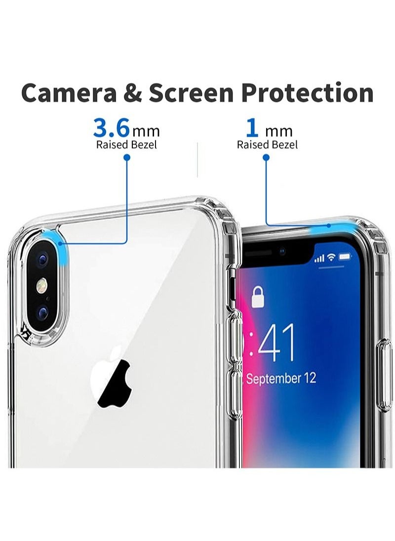 INFOSUN - iPhone X and Xs Case Clear Cover [Anti-Yellowing] Ultra Thin Silicone Shockproof Back Cases Transparent Protective Phone Case for Apple iPhone X and Xs 5.8 inch 2018 - Crystal Clear - Image 1