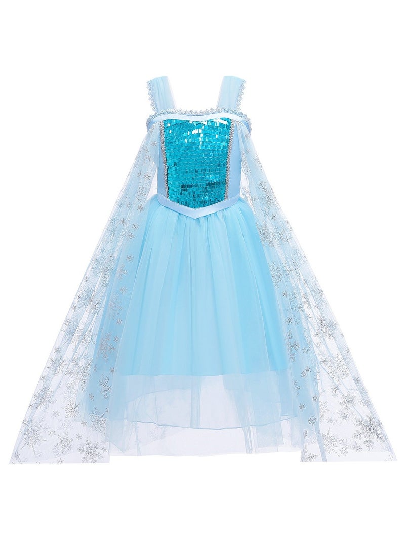 Frozen Snow Sequin Princess Costum - Image 1