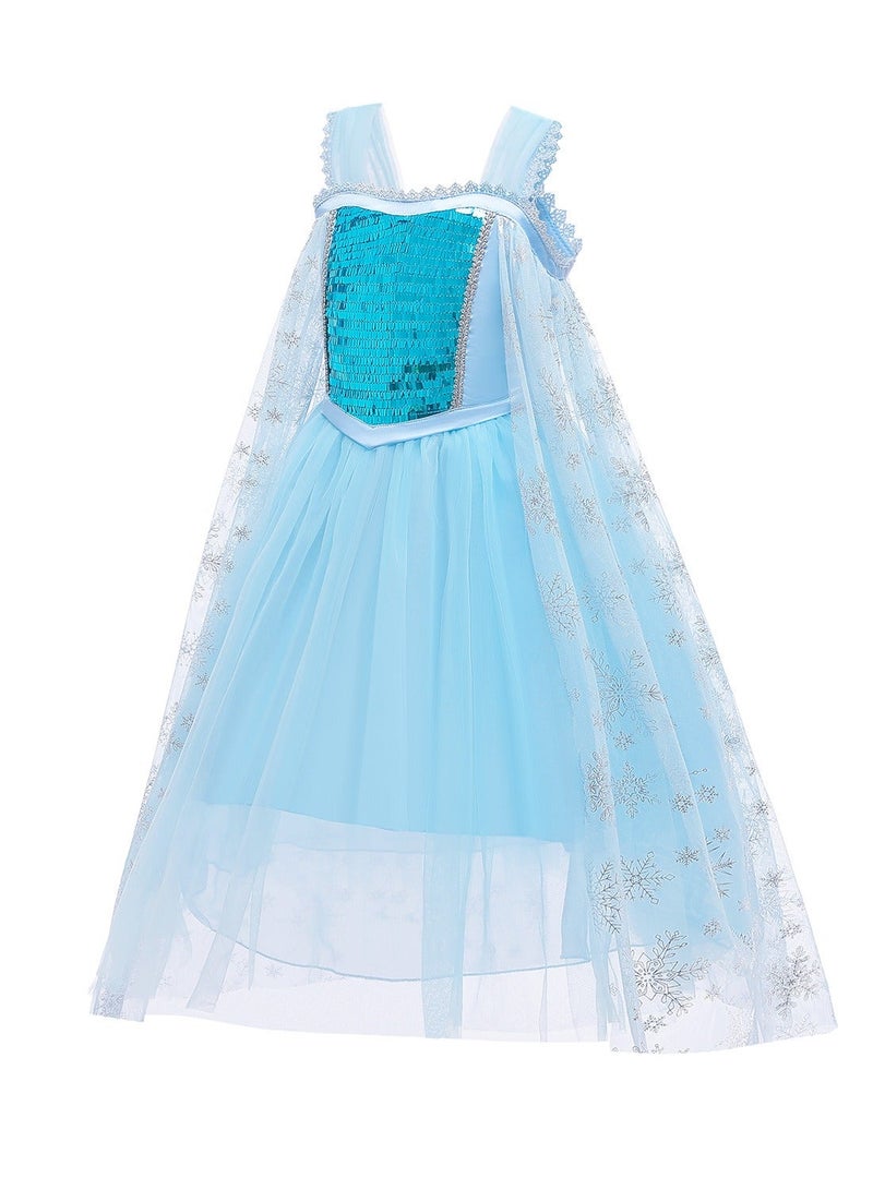 Frozen Snow Sequin Princess Costum - Image 2