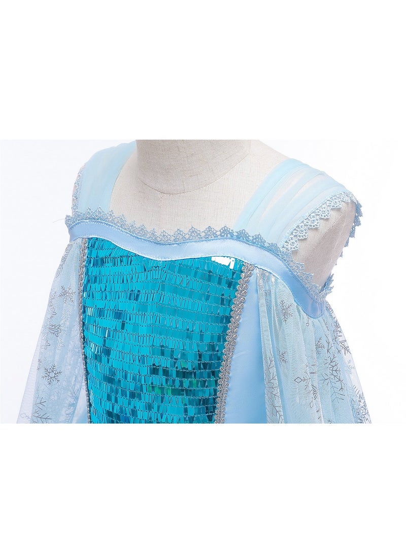 Frozen Snow Sequin Princess Costum - Image 4