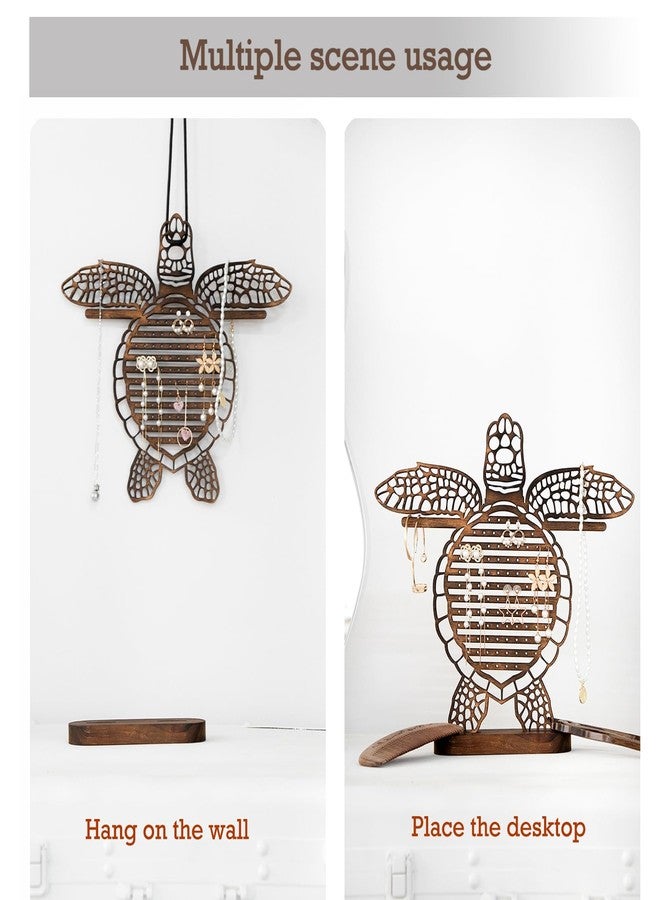 Tnstbiee Jewelry Organizer Stand Display - Unique Turtle Design for Earrings, Necklaces, and Bracelets - Wall Mountable - Great Gift Idea - Cute Home Decor - Image 3