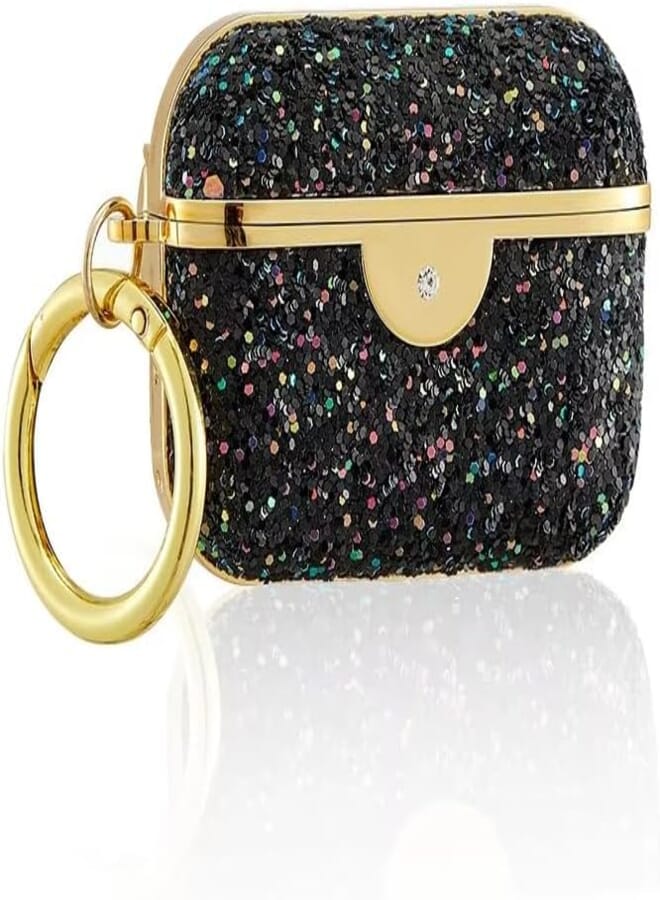 cover case for AirPods for Women Girls diamond Glitter Sparkle Bling Luxury Protective Case Cover Accessories Compatible with Apple AirPods Charging case (airpods 3)