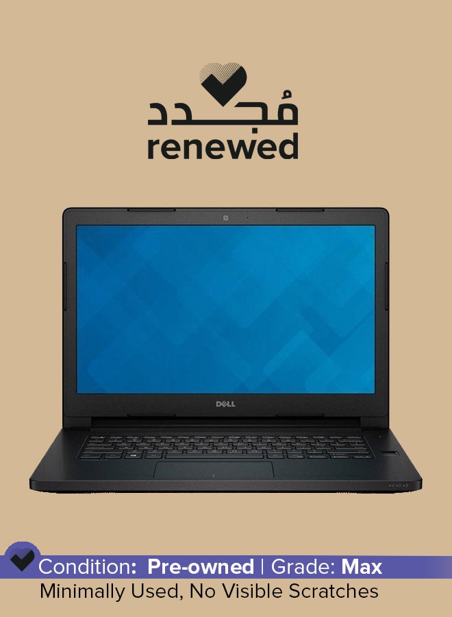 ديل Renewed - Latitude 3470 (2016) Laptop With 14-Inch Display,Intel Core i5 Processor/6th Gen/8GB RAM/256GB SSD/Nvidia GeForce 920M Graphics English/Arabic Black - Image 1
