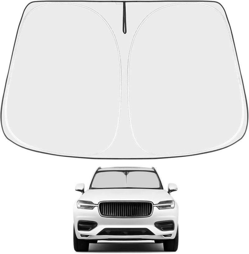 Proadsy Front Windshield Sun Shade Foldable Sunshade Protector Custom Fit 2016-2023 2024 Volvo XC90 Accessories 2023 Upgrade, PRS303 - Image 1