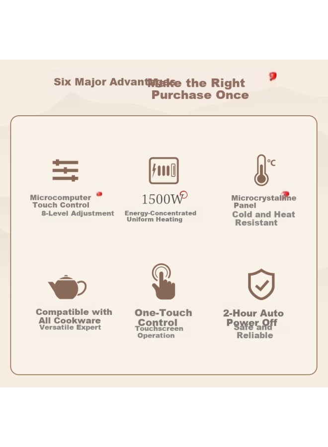 Pakchoice Electric Ceramic Tea Kettle  New Glass Household Water Boiler Health Pot Tea Brewing Set - Image 4