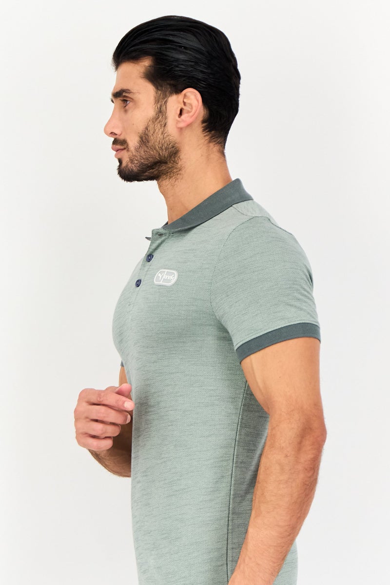 PUMA قميص بولو خارجي بأكمام قصيرة بتصميم نحيف للرجال من بومة x One8، أخضر بالسام - Image 2