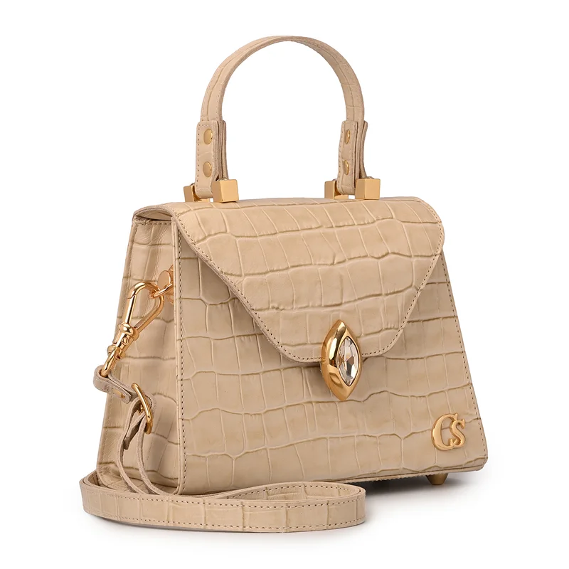 Carmen Steffens Top Handle Bag Off-White