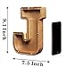 AORCMITN Large Wooden Letter Coin Personalized Piggy Bank for Boys Girls Kids Toddler Adults Money Bank Best Gift for Friends 92 InchJ - Image 4