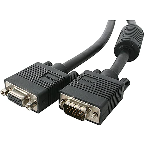 Startech.com StarTechcom 6 ft Coax High Resolution VGA Monitor Extension Cable HD15 MF 6ft VGA Extension Cable MXT101HQ Black - Image 1