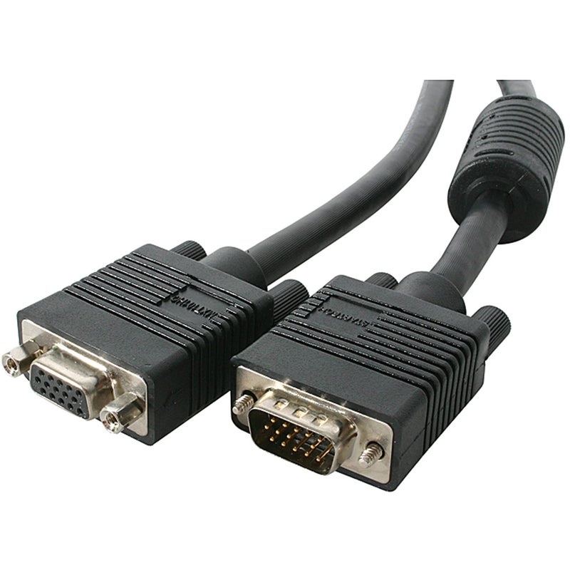 Startech.com StarTechcom 6 ft Coax High Resolution VGA Monitor Extension Cable HD15 MF 6ft VGA Extension Cable MXT101HQ Black - Image 2