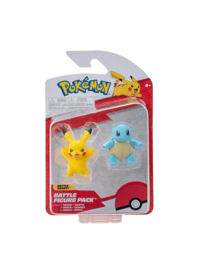 Pokemon Pokemon Battle Figure 2 Pack Pikachu & Squirtle 