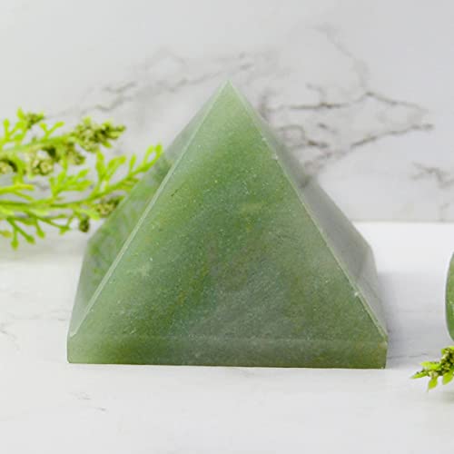 Crystu Natural Green Jade Pyramid for Reiki Healing and Crystal Healing Stone Pyramid Size 40-45 mm (Color : Green) Pack of 1 pc - Image 4
