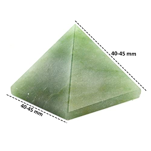 Crystu Natural Green Jade Pyramid for Reiki Healing and Crystal Healing Stone Pyramid Size 40-45 mm (Color : Green) Pack of 1 pc - Image 5