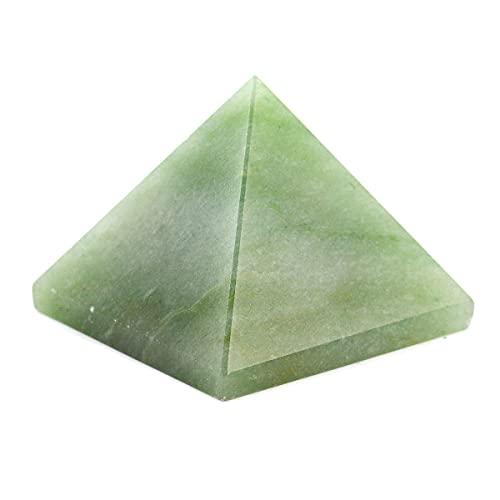 Crystu Natural Green Jade Pyramid for Reiki Healing and Crystal Healing Stone Pyramid Size 40-45 mm (Color : Green) Pack of 1 pc - Image 1