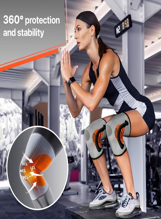 DR. BRACE ELITE Knee Brace with Size Stabilizer (2 Pack) Knee Brace for Women & Men, Workout, Sports, Daily Knee Compression Sleeve for Maximum Knee Pain Support & Fast Recovery (Venus, Medium) - Image 5