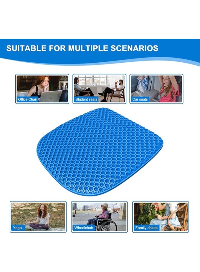 Soft Gel Honeycomb Seat Cushion with Fabric Cover for Gaming Chair, Car, Office, Home, and Wheelchair - Image 3