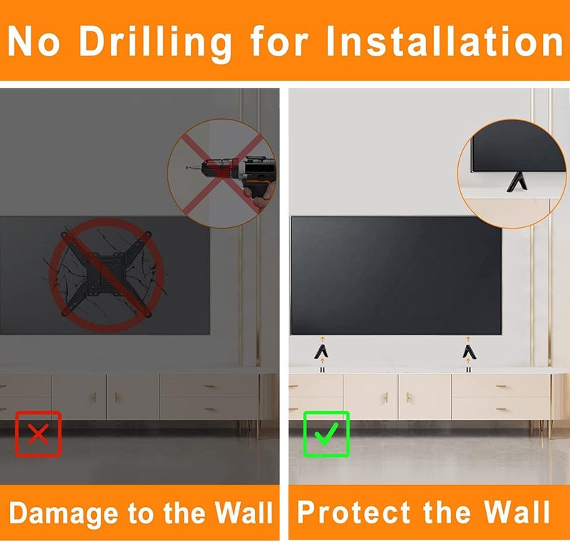 Chunxiao TV Base Stand Only for TCL TV Legs– Replacement TV Legs Compatible with TCL Roku Models 32S321, 40S325, 43S303, 50S425, 55S525 No Wall Drilling with Screw Kits Easy to Install, Not Universal Legs - Image 5