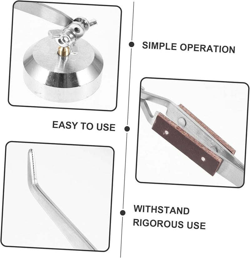 Silver Third Hand Soldering Tool with Strong Clip for Jewelry Making and Tabletop Assistance - Image 5