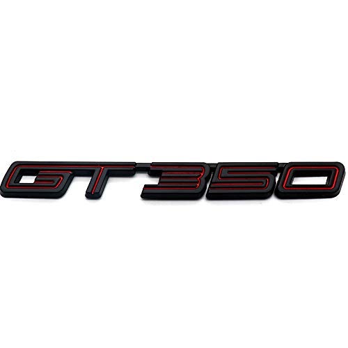 EmbRoom 1pcs GT350 Emblem Badge GT Decal Rear Trunk Sticker (Red Black) - Image 3