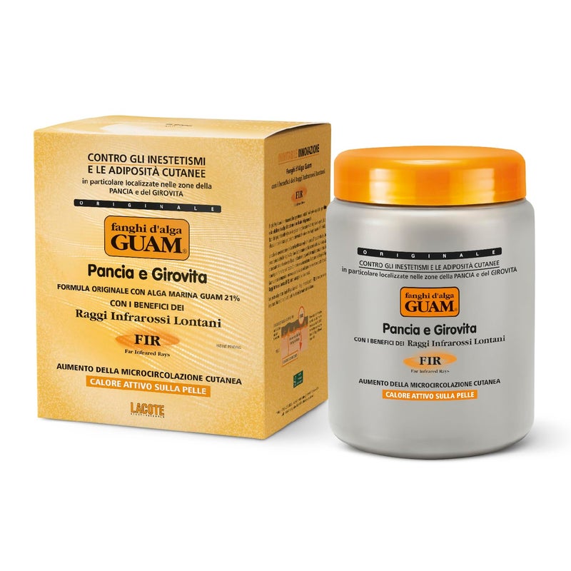 GUAM Anti Cellulite Stomach Wraps, INFRARED Body Wrap for Flat Tummy, FIR Tummy Wrap Cellulite Remover, Belly Cellulite Treatment, Stomach Skin Firming and Tightening Body Mud (2.2LB) - Image 1