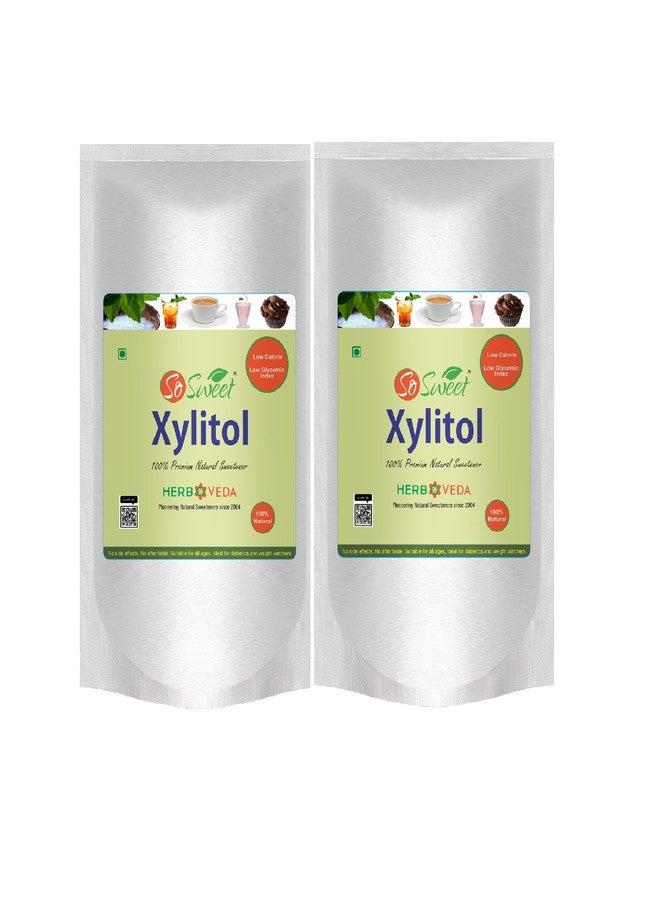 So Sweet Xylitol - Sugar-Free, Natural Sweetener for Diabetes, Zero Calories, Pack of 2 (1kg Each), Perfect for Diabetics & Keto Diets, Ideal for Baking, Cooking, and Sweetening Beverages - Image 1