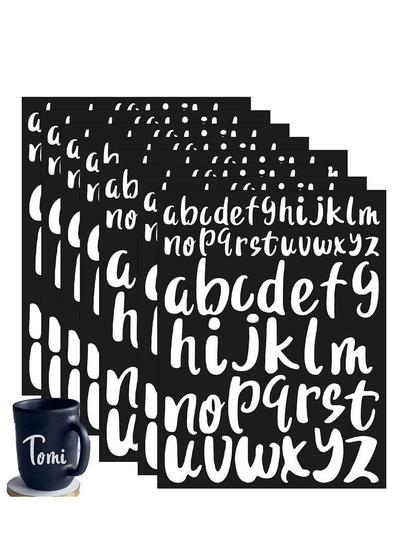 SYOSI Graduation Cap Stickers, Vinyl Letters Stickers, Self Adhesive Lower Case Letters Stick On Letters Waterproof Alphabet Stickers Decals for Crafts Scrapbook Poster Mailbox Car Style 3-8pcs  - Image 1