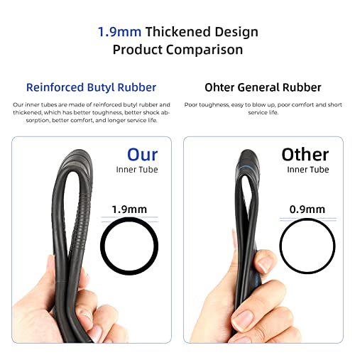 ulip (2 Pack) 8.5 inch Inner Tube with 90 Degree Wheel Tire Valve Stem Compatible for DUALTRON Mini DTmini Scooters and Other 8.5 inch Scooter - Image 2