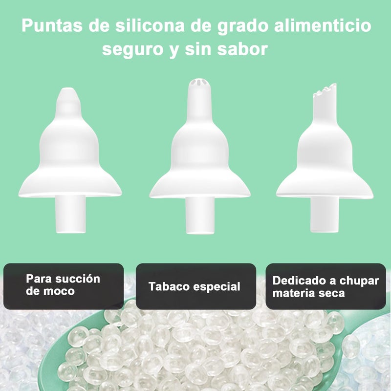 Wodoso Electric Nasal Aspirator, Nasal Aspirator with 3 Silicone Heads, Adjustable Suction Level, Relaxing Function with Music and Light. - Image 5
