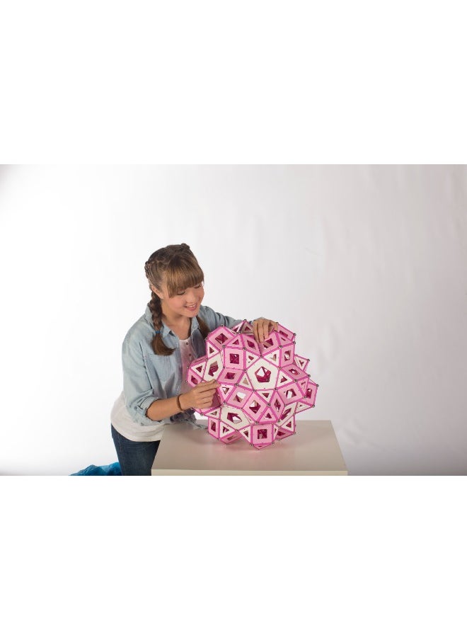 GEOMAG - Geomag Pink Panels Magnetic Construction STEM Toy 68pcs - Image 1