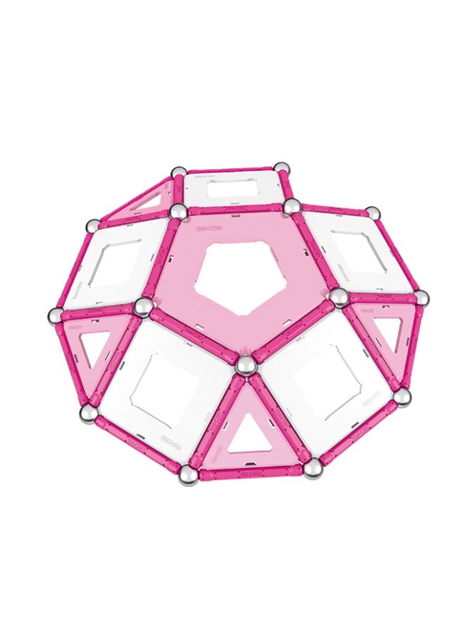 GEOMAG - Geomag Pink Panels Magnetic Construction STEM Toy 68pcs - Image 1