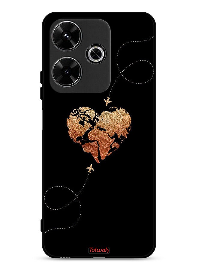 Tolwak Xiaomi Redmi 13 4G Protective Case Cover Airplanes Touching Heart - Image 1