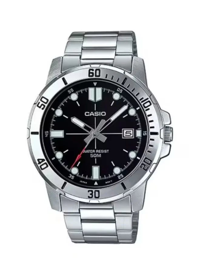 CASIO Men's Stainless Steel Analog Watch MTP-VD01D-1E - 45 mm