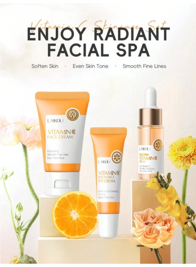 لايكو مجموعة فيتامين سي للعناية بالبشرة - سيروم وكريم للعين وكريم للوجه - Image 5