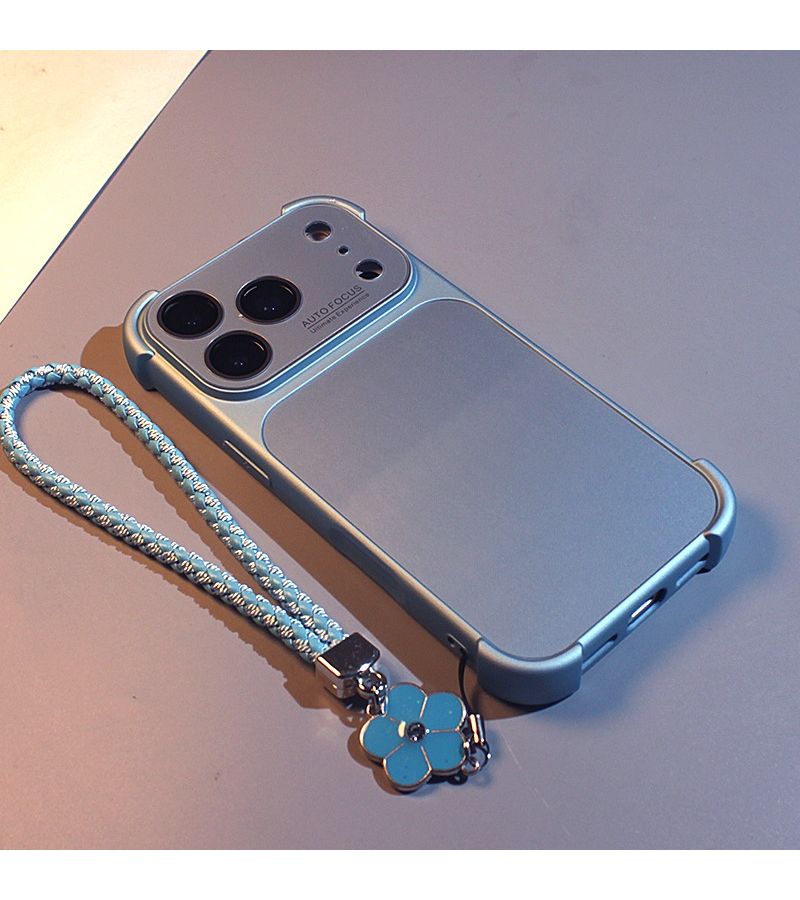 Light Blue Matte Case for iPhone 15 Pro with Camera Protection Drop Proof - Image 5