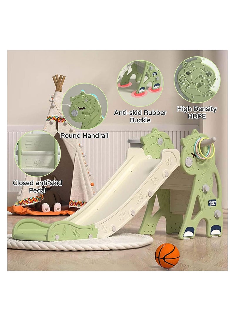 Cool Baby COOLBABY Kid Slide for Toddler Age 1-3 Playground Climber Slide Playset Multifunction Indoor Outdoor Plastic Slide - Image 2