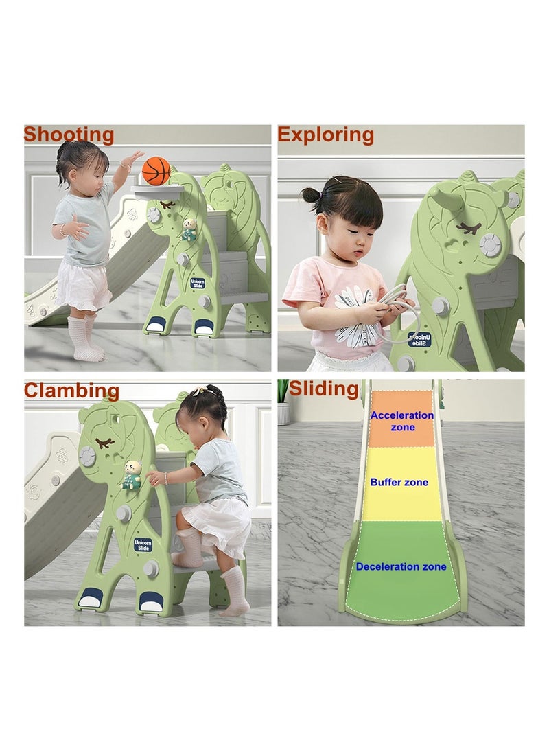 Cool Baby COOLBABY Kid Slide for Toddler Age 1-3 Playground Climber Slide Playset Multifunction Indoor Outdoor Plastic Slide - Image 4