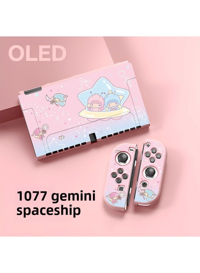 Nintendo Switch Protective Case TPU Soft Case Switcholed Protective Case TPU Soft Case Oled Soft Case-Model:1077-gemini Spaceship-oled Soft Shell - Image 1