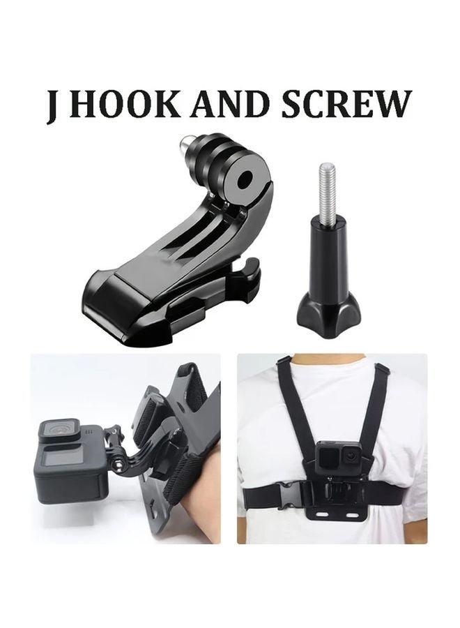 Black Adjustable Chest Strap Mount Body Belt Harness for Action Camera - Image 4